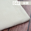 50*130cm Fabric Drape Cotton And Linen Double Gauze Crepe Baby Clothes Fabric Ladies Skirt Sleepwear Fabrics
