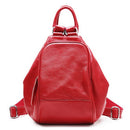 AODUX Full Grain Genuine Leather Women White Blue Red Yellow Backpack Top Layer Cowhide Ladies First Layer Cow Leather Backpacks