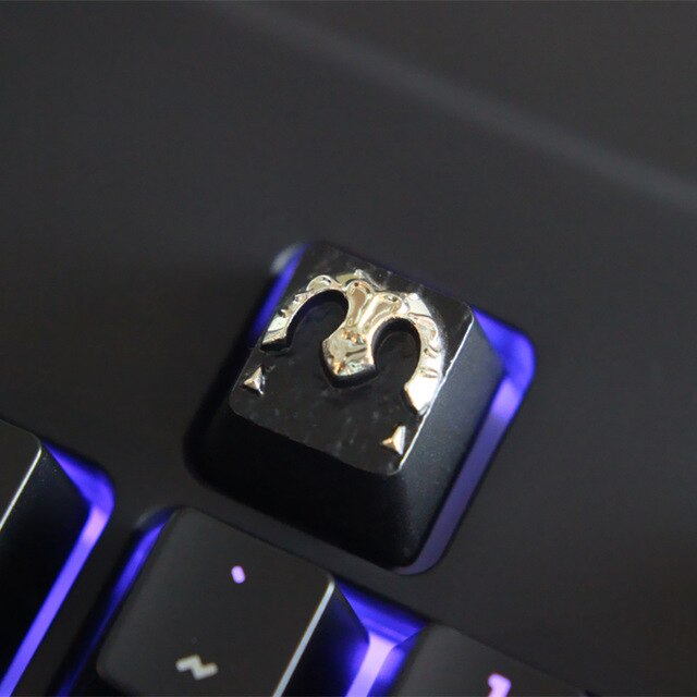 Keycap Customized embossed zinc alloy keycap for game mechanical keyboard, high-end unique DIY for C