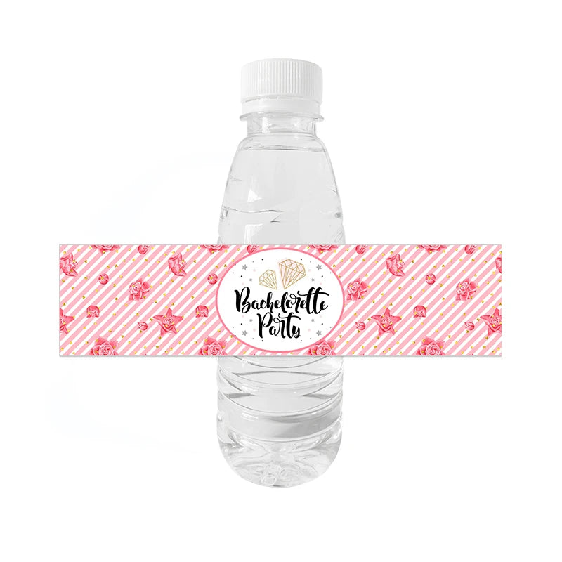 10pcs Bride To Be Bottle Stickers Wedding Bridal Team Bride Water Bottle Labels Bachelorette Party Shower Hen Party Decorations