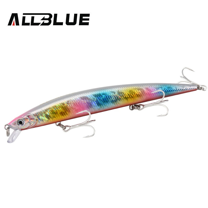 ALLBLUE SPRINT 145S Sinking Minnow Longcast Jerkbait Fishing Lure 145mm 22G Off Shore Saltwater Sea Bass Artificial Bait Tackle