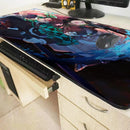 XGZ Anime Demon Slayer Kimetsu No Yaiba 70x30/90x40cm Large  Keyboard Mat Gaming Mouse Pad Locking Edge Table Mat for PC Laptop