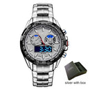 BOAMIGO New Luxury Brand Sports Men Watches Military Fashion Stainless Steel Digital Quartz Watch relogio masculino