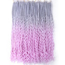 Saisity Ombre Synthetic with Split Ends Goddess Box Braids Crochet Hair Extensions With End Bohemian Box Braiding Hair