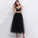 4 Layers 100cm Floor length Skirts for Women Elegant High Waist Pleated Tulle Skirt Bridesmaid Ball Gown Bridesmaid Clothing