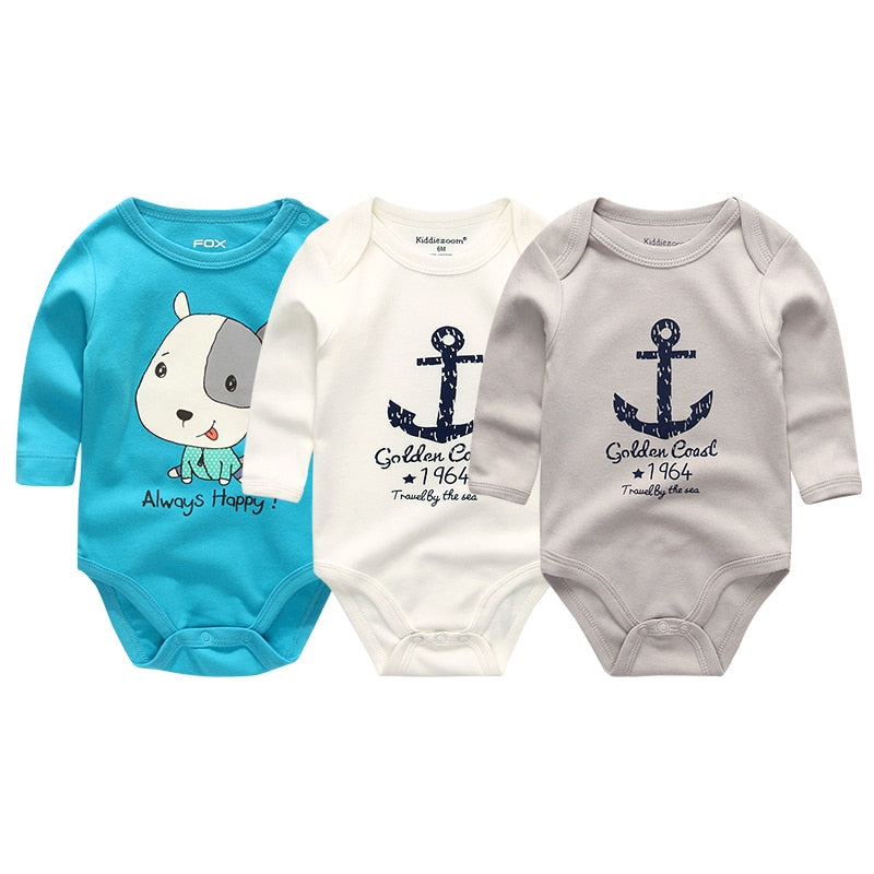 Autumn Warm New Baby Boys Bodysuit Long Sleeve Cotton Baby Boy Girl Clothes Newborn body bebe infantil Kids Clothing ropa de