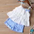Humor Bear Baby Girl Clothes Fashion New Girls Clothing Sets Kids Clothes Toddler Girl Cute Bow T-shirt+ Pants Summer Set