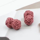 Mens Cuff Links Fashion Men's Shirt Cufflinks Trade Mixed Solid Colors DIY Braided Wire Buckle Cuff Link