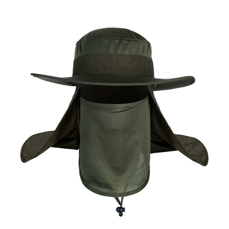 Outdoor Mountain Climbing Bucket Hat Large Round Brim Sun Block Quick Drying Fishing Hats Summer Sun Cap For Travel New