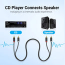 Vention 2 Cinch auf 2 Cinch-Kabel, Stecker auf Stecker Audio-Kabel für Heimkino DVD-Verstärker TV 1m 2m 3m 5m Kabel Cinch Vergoldet Cabo