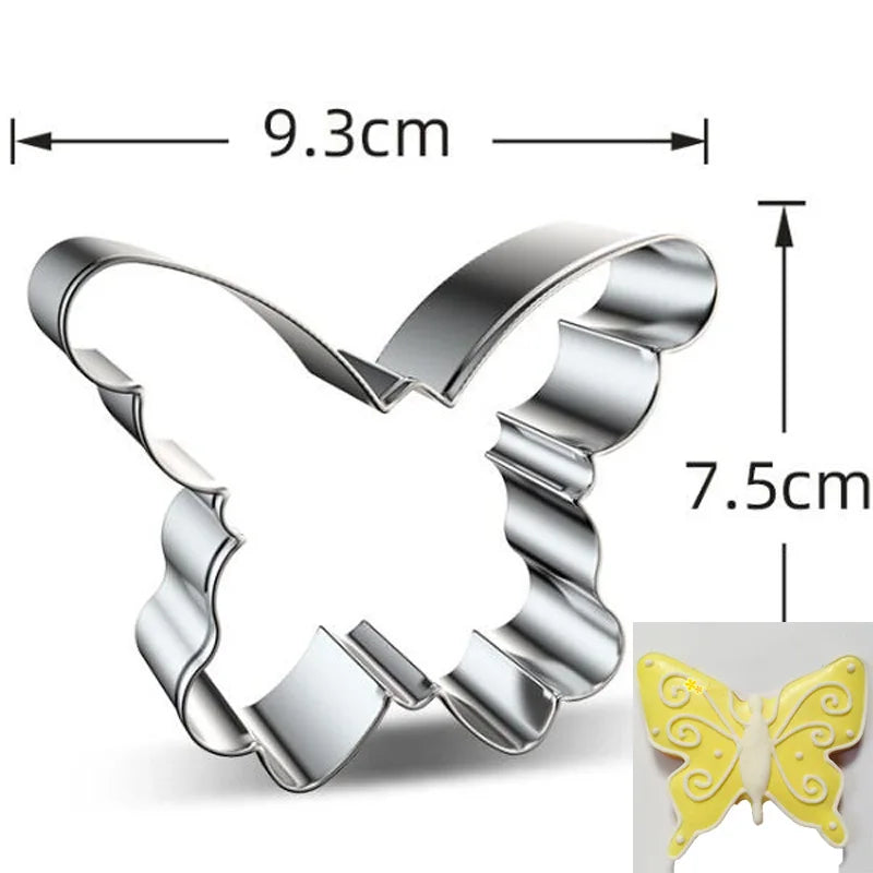 Easter chicken sheep rabbit egg butterfly metal cookie cutters party Biscuit mold fondant cake Pastry decor cupcake topper