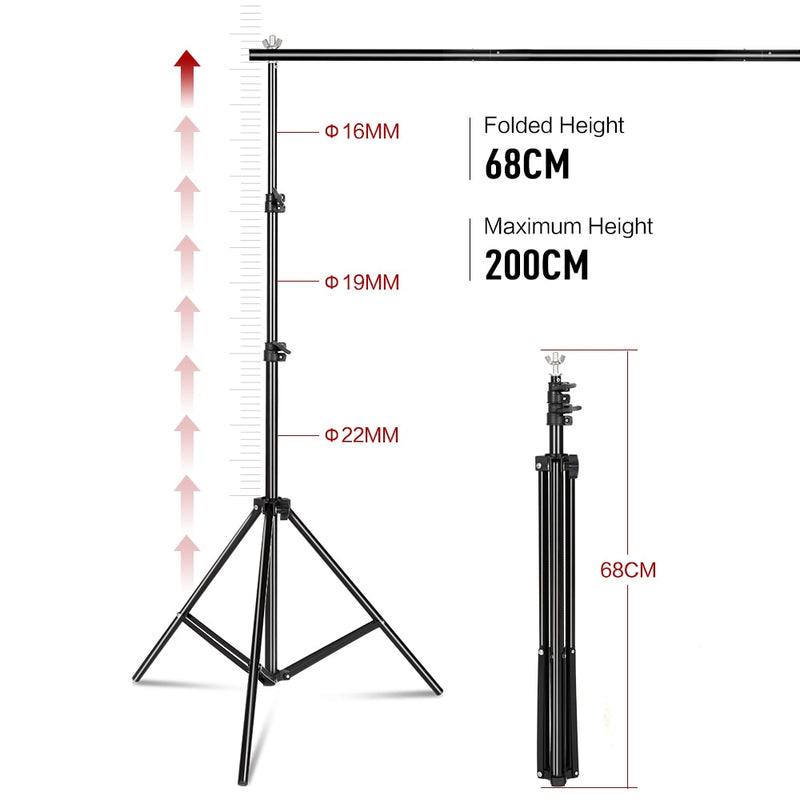 Photo Background Backdrop Support System Kit for Photo Studio Background Stand Photography backdrops