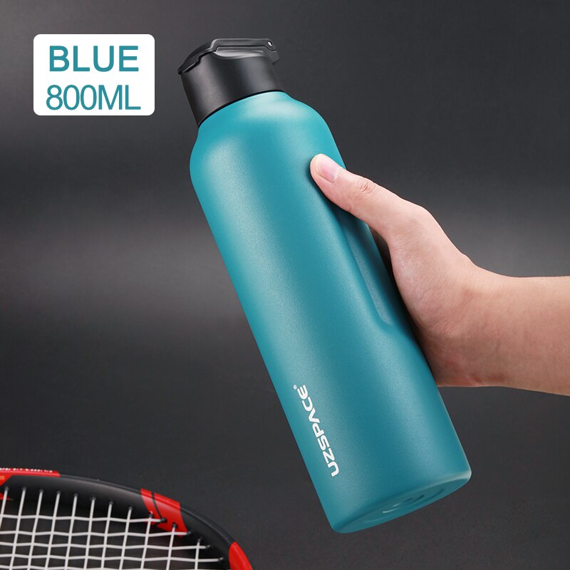 New 27oz 34oz Stainless Steel Water Bottle with straw Vacuum Flasks Insulated Travel Portable Thermal To Climb 1000ml thermos