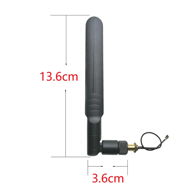 1Set 2.4G Wifi Antenna Router Antena 2.4GHz IOT 5DB Antene RP SMA Male Dual Band RF Coaxial 1.13 Cable IPEX1 Female Pigtal