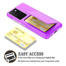 Candy Color Kartenfächer Business Case für Samsung Galaxy S21 Ultra S20 FE Note 20 S10 Plus 5G Hülle für S21+ Note 10 Plus