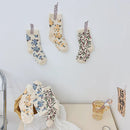 2022 Summer New 3 Pairs Cotton Children Socks Korean Style Flower Pattern Baby Girl's Princess Socks for Kids
