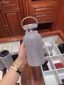 Diamant-Thermo-Vakuumflasche Bling Heißwasser-Thermoskanne Edelstahl-Thermosflasche Glitzernde große Isolierflasche Kaffeetasse