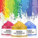 Sevich Temporary Hair Color Wax Salon Hair Coloring Styling Unisex Gray Disposable Dynamic Cake Party DIY Hairstyles 120g