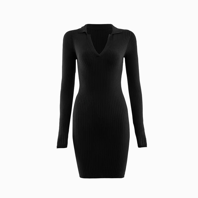 Summer 2022 cotton mini dress long sleeve casual vintage dresses autumn casual office dress women elegant bodycon dress for work