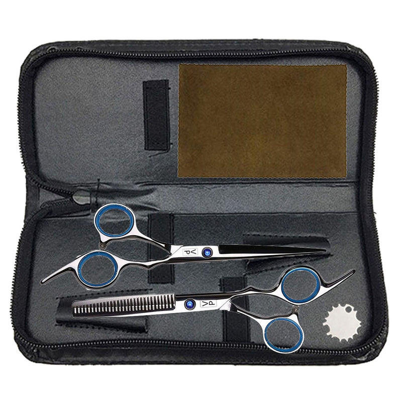 Professional Hairdressing Haircut Scissors 6 Inch 440C Barber Shop Hairdresser's Cutting Thinning Tools High Quality Salon Set