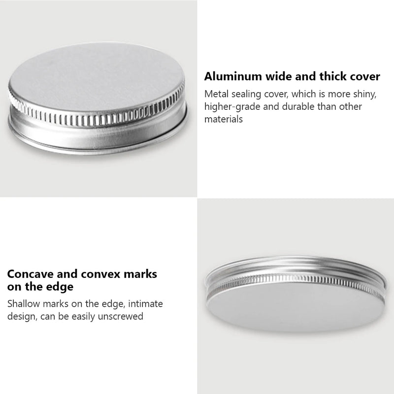 20pcs Clear Plastic Jar And Lids Empty Cosmetic Containers Makeup Box Travel Bottle 30ml 50ml 60ml 80ml 100ml 120ml 150ml