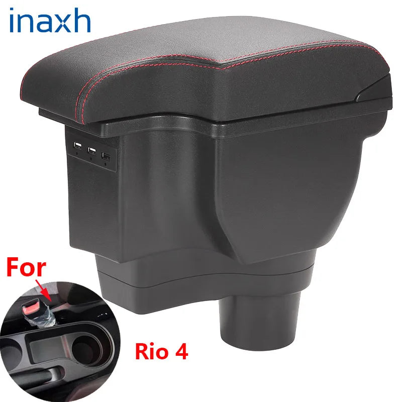 For Kia Rio 4 Armrest For Kia Rio X X-Line Auto Storage box Car accessories Retrofit parts Interior details 2018 2019 2020 2021