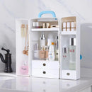 Double Door Makeup Storage Box Dressing Table Skin Care Product Finishing Box Lipstick Finisher Beauty Box Beauty Makeup Toolbox