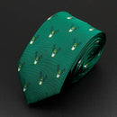 Trendy Design Men's Microfiber Jacquard Necktie Animal Plant Skull Flower Woven Tie Wedding Party Father's Day Birthday Gift