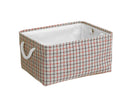 Cube Canvas Fabric Storage Basket Clothes Folding Storage Box For Nursery Underwear Toy Organizer Laundry Basket With Handle