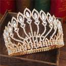 Crystal Queen Hochzeit Tiara Krone Braut Festzug Haarschmuck Barock Diadem Kopfschmuck Damen Braut Kopfschmuck Accessoires