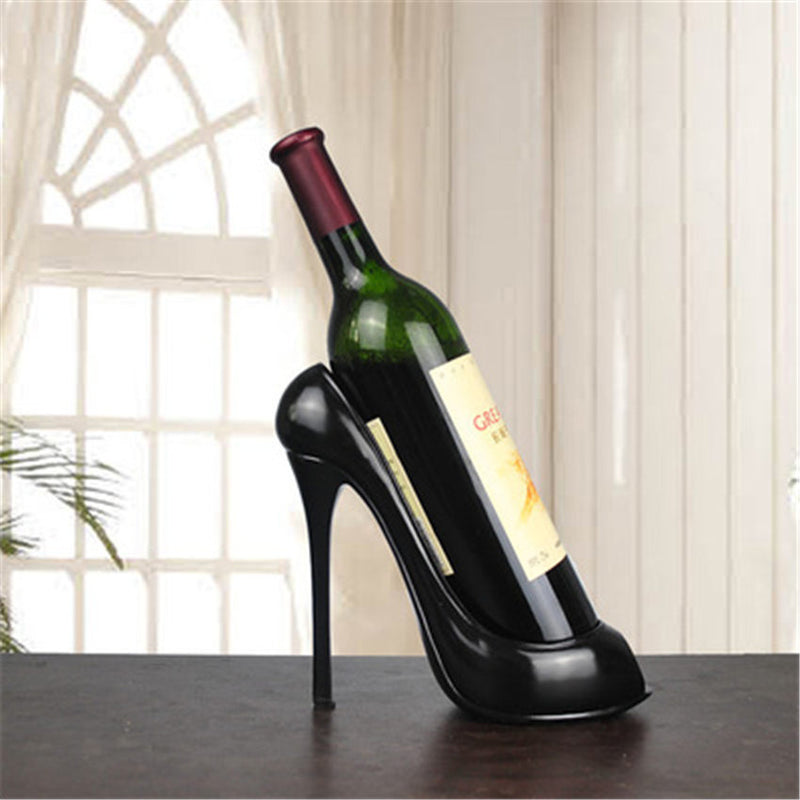 High Heel Shoe Wine Rack Wine Bottle Holder Stylish Rack Gift Basket Accessory Home Kitchen Bar Tools Red Wine Storage Holder