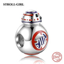 Dog Animal Footprint Beads 925 Sterling Silver Loyal Partners French Bulldog Doggy Charm Fit Bracelet for Women Diy Fine Jewelry