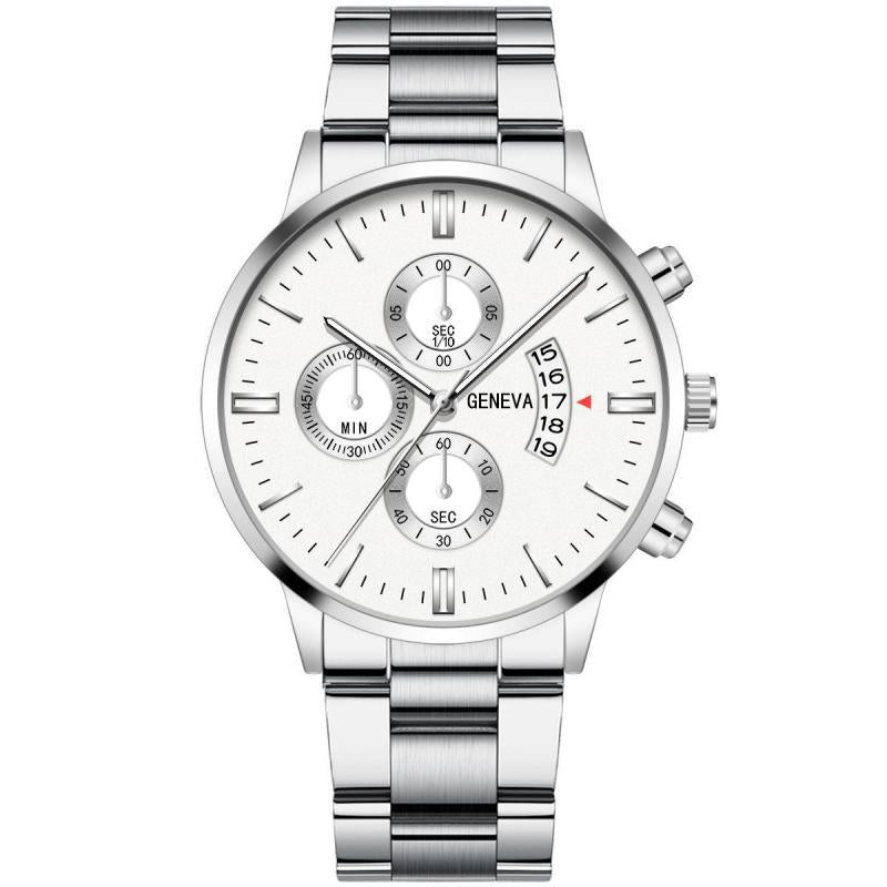 Men Watch New Calendar Military Quartz Wristwatches Steel Saat Luxury Watches Sport Men&