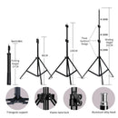Photography 2M Tripod  2-in-1 Light Stand with 1.4M Boom Arm And Empty Sandbag For Photo Studio Supporting Softbox Ring Light