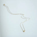 Halskette mit Anhänger in Hufeisenform aus 925er Sterlingsilber, 14K vergoldet, mit Pavé-Kristallen, U-Form, Damen Modeschmuck Accessoires