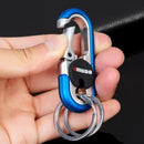 New  Keychain  Key Holder Keyring Men's Fashion Key Chain Gift Metal Key Ring Car Styling Auto Car Accessories（ Orange, Blue）