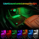 RGB-LED-Glühbirnen für die Fahrzeuginnenraumbeleuchtung mit USB-Wireless-Fernbedienung, APP-Musiksteuerung, verschiedenen Modi und dekorativer Auto-Lampe