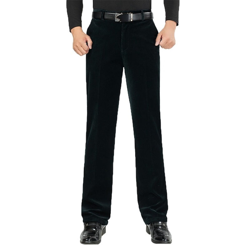 Autumn Men Classic Corduroy Formal Suit Pants Male Slim Fit Business Fashion Trousers Casual Big Size Men's Wedding Dress 3XMR37