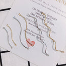 6 Pieces Electroplating S-shaped Double Hanging Split Flower Long Curved Band Pendant Jewelry Tassel Material