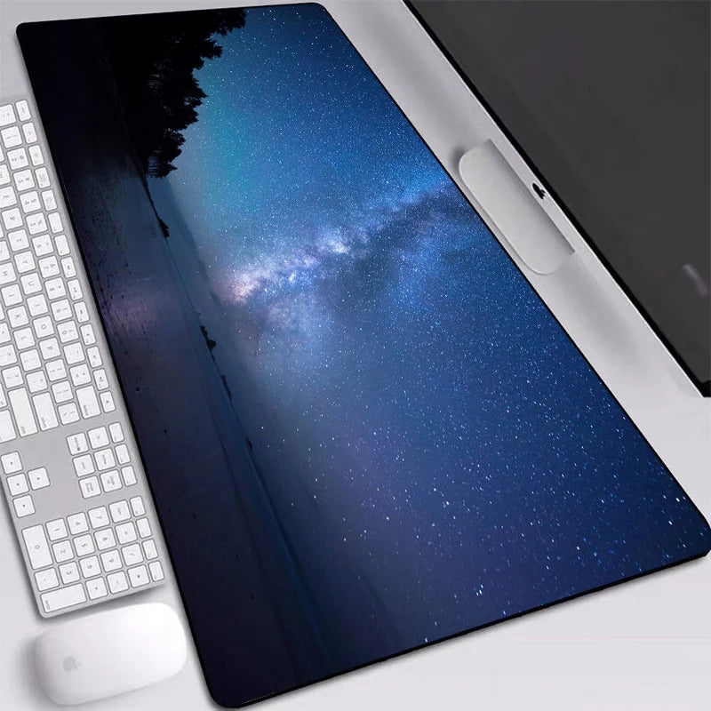 Space Gaming Mouse Pad Large Home Custom Mousepad Gamer Office Natural Rubber XXL Mouse Mat Desk Keyboard Pad XXXl Mouse Pads