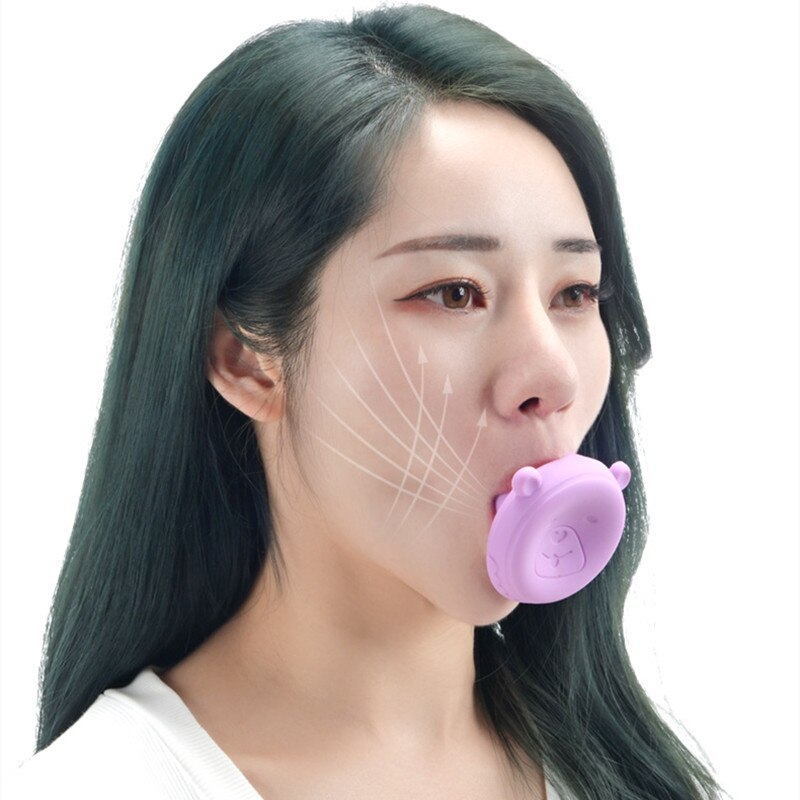 New Face Slimming Tool Face Lift Skin Firming V Shape Exerciser Instrument Cute Portable Anti Wrinkle Mouth Exercise Tool