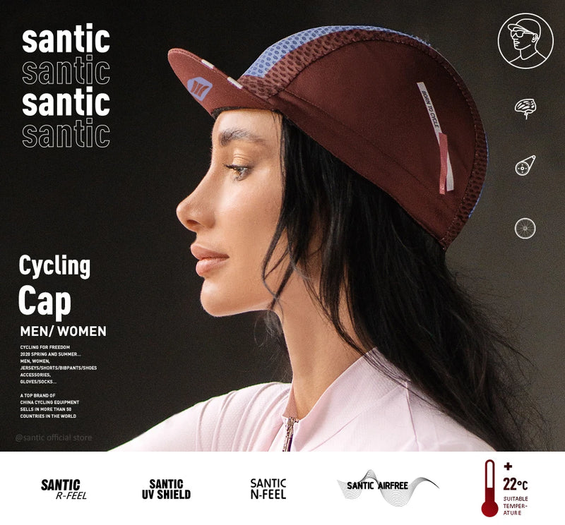 Santic Cycling Cap Outdoor Riding Sunscreen Sports Cap Spring Summer Quick Perspiration Breathable Free Size W0P059
