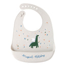 LOFCA 1pc Animal Cartoon Silicone Waterproof Bib Food Grade BPA&amp;PVC Free Silicone Soft Baby Bib Adjustable Easy Wash and Clean