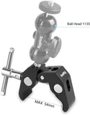 SmallRig Super Clamp with 1/4 and 3/8 Thread 2pcs Pack For 15mm-44mm Rods Cameras Lights Umbrellas Hhooks Shelves Camera Clamp