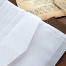 kundenspezifische transparente Umschlag-lichtdurchlässige Papierumschläge des Umschlag-10pcs/lot stellten Brief-Weinlese-Hochzeits-Einladungs-Umschläge für Karten ein