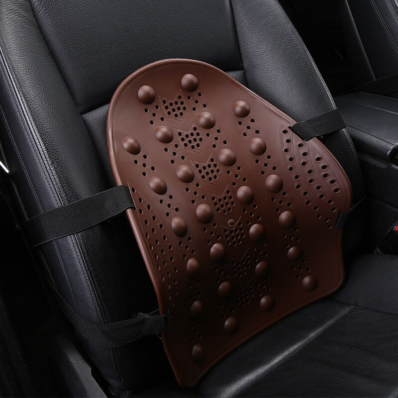 1PCS Universal Car Back Support Chair Massage Lumbar Support Waist Cushion Mesh Ventilate Cushion Pad For Car Office Home