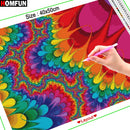 HOMFUN Paint With Diamond Embroidery "Color mandala" Diamond Painting Full Square Round Picture Of Rhinestone Decor A27371