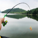 Tragbare Hochkohlenstoff-Angelrute 3.0/2.7/2.4/2.1/1.8/1.5M Spinnrute Teleskop-Spinnrute Ultraleichte Rock Fishing Rute