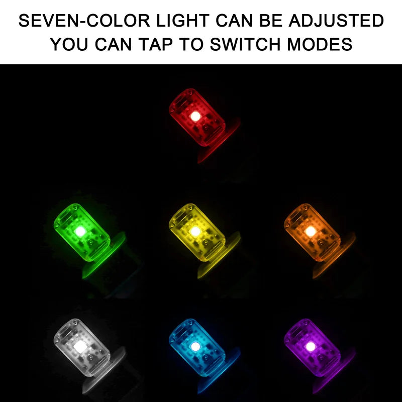 5V Car LED Atmosphere Light Touch Sound Control Decorative Light USB Magic Stage Effect Light Cigarette Lighter