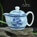 Retro Chinese Kung Fu Ceramic Teapot with Strainer Handmade Dragon Flower Puer Tea Pot 350ml Porcelain Samovar Kungfu Teaware